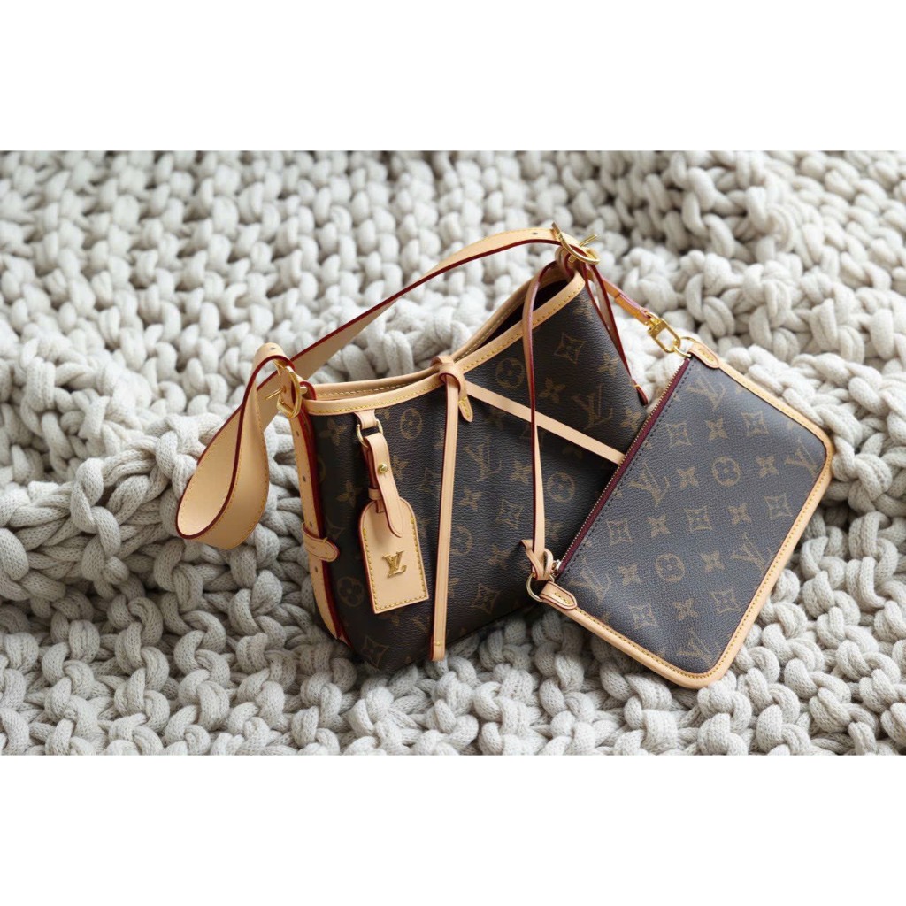 Túi đeo vai công sở nữ kèm ví LV CARRYALL PM SPSL BB fullbox hàng sẵn hoả tốc