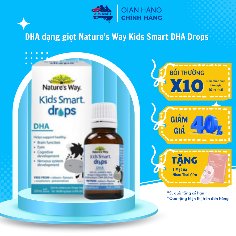 DHA dạng giọt Nature s Way Kids Smart DHA Drops