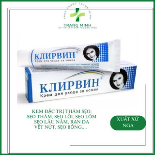 Kem mờ sẹo Klirvin Nga - mờ thâm, sẹo lồi, sẹo lõm, sẹo lâu năm