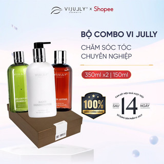Combo bộ dầu gội xả và xịt dưỡng tóc 350ml vijully cosmetic