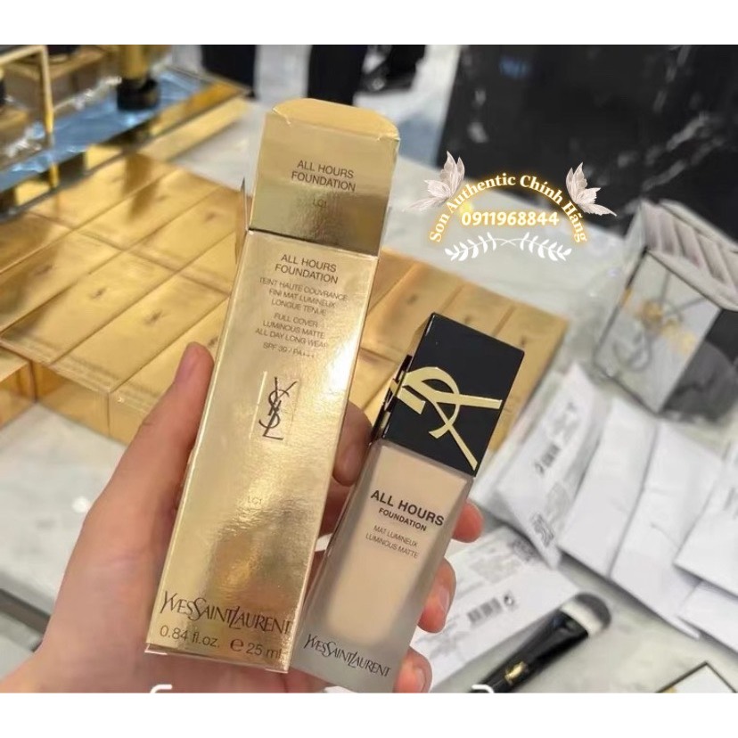 Kem nền YSL All Hours Luminous Matte Foundation kem nền kiềm dầu che phủ suốt 24h
