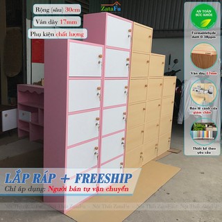 Tủ Locker Gỗ Đựng Hồ Sơ Đứng Nhiều Sàn Đa Năng KTT-20