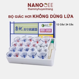 Bộ Giác Hơi Không Dùng Lửa [12 Cốc / 24 Cốc / 32 Cốc] Hoặc Hút Máu Bầm Sau Nặn Mụn