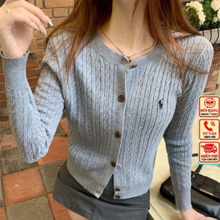 Áo Cadigan Dáng Dài, Áo Khoác Len From Ôm Bigsz Phong Cách Cá Tính Phối Thêu Ngựa Ngực Dễ Phối Đồ Hàng Qccc Shopquacam