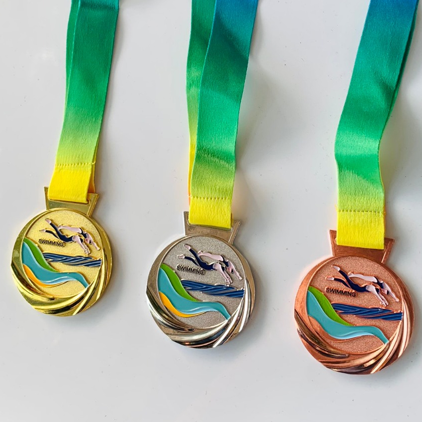 Huy chương bơi lội cao cấp 2023 ⚡ Quà lưu niệm thể thao vinh danh vđv bơi lội