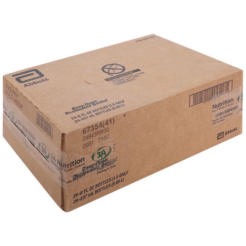 Thùng 24 chai sữa nước Ensure Abbott 237ml/chai- có ship hỏa tốc HCM