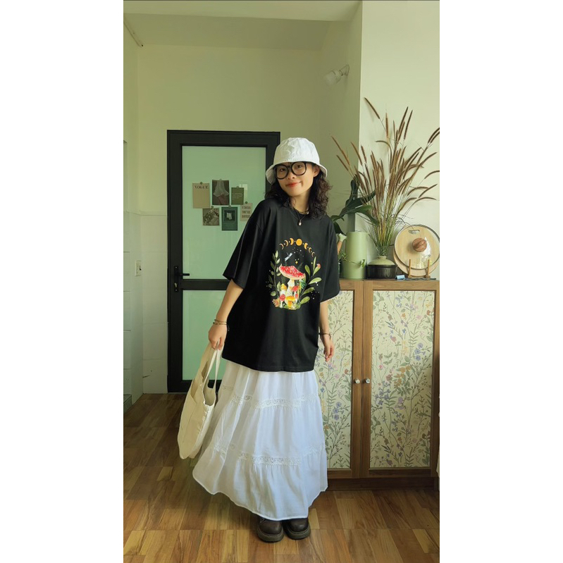 Áo Thun Cotton 100% In Hình Nấm/ Rừng Vui Noel