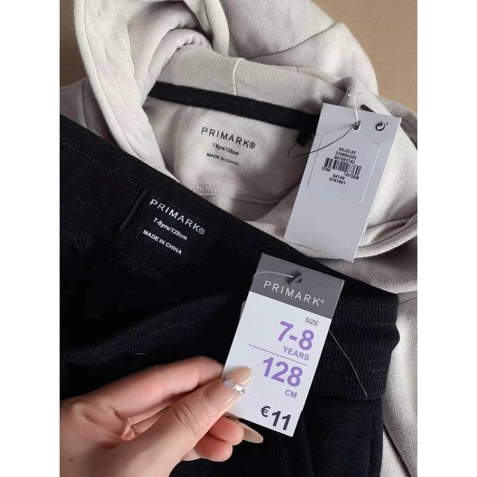 Bộ nỉ nude phối quần đen jogger losangles cho bé