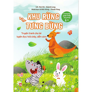 Sách - khu rừng vui tưng bừng - truyện tranh cho bé luyện đọc trôi chảy diễn cảm