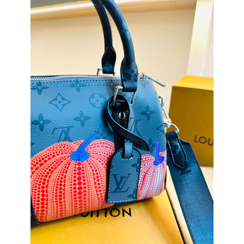 Túi lv trống quai xách hoạ tiết bí ngô