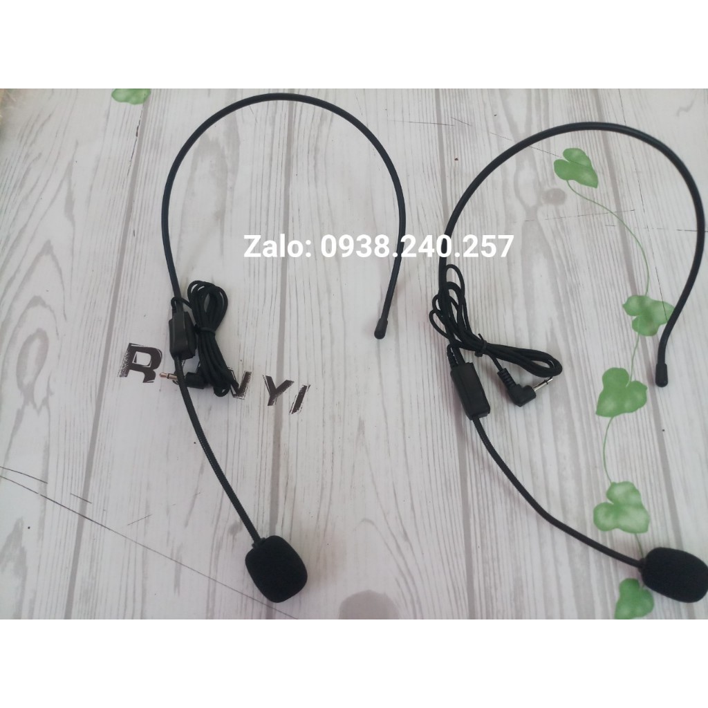 Micro choàng đầu có dây chuyên dùng cho loa trợ giảng,jack cắm 3.5mm