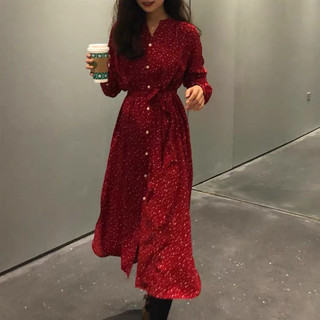 [ TẶNG ĐAI DA] Đầm sơ mi lụa💋 freeship