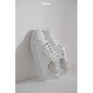 Giày nữ da trắng sneaker ALL WHITE 230823001 Better Shoes