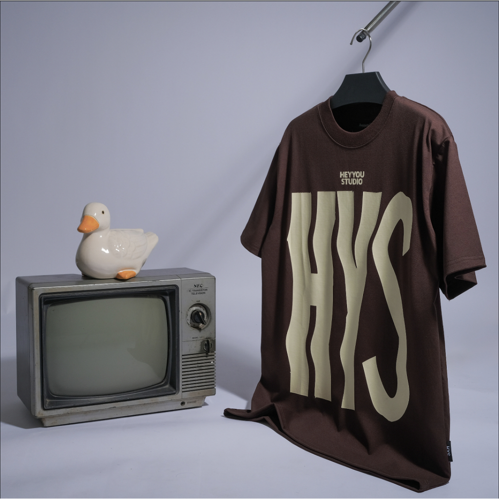 Áo thun HEYYOUSTU WAVE TYPO