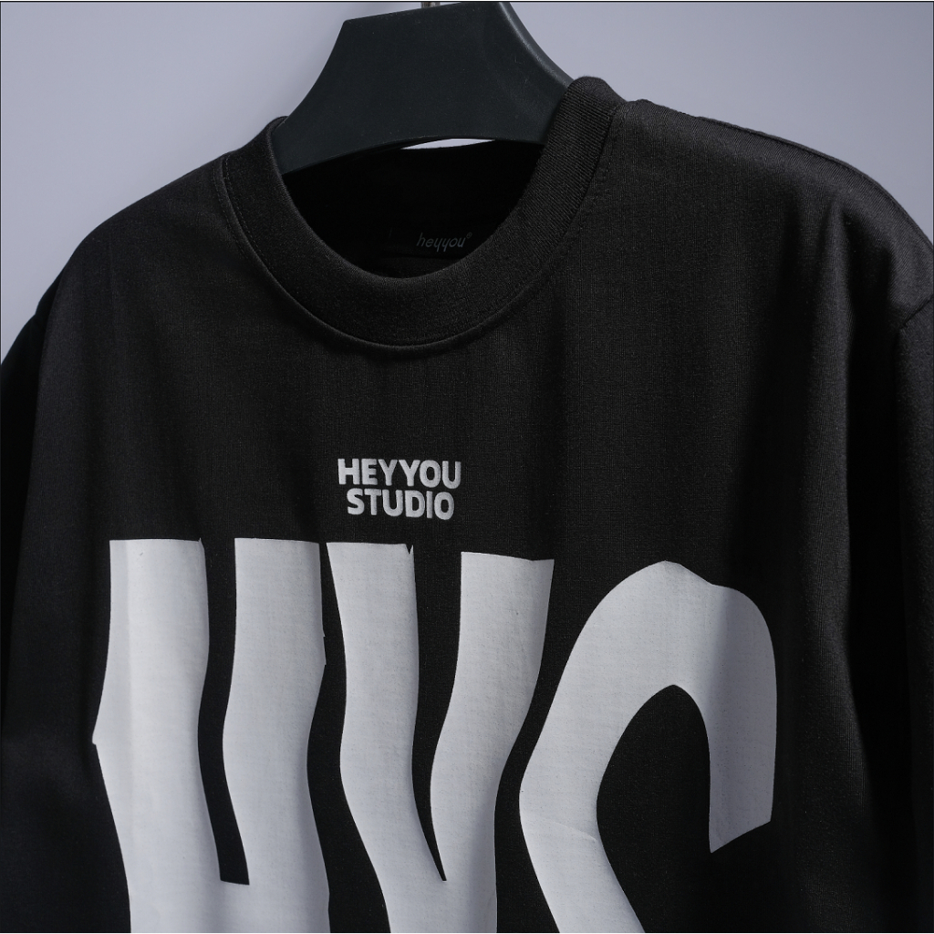 Áo thun HEYYOUSTU WAVE TYPO