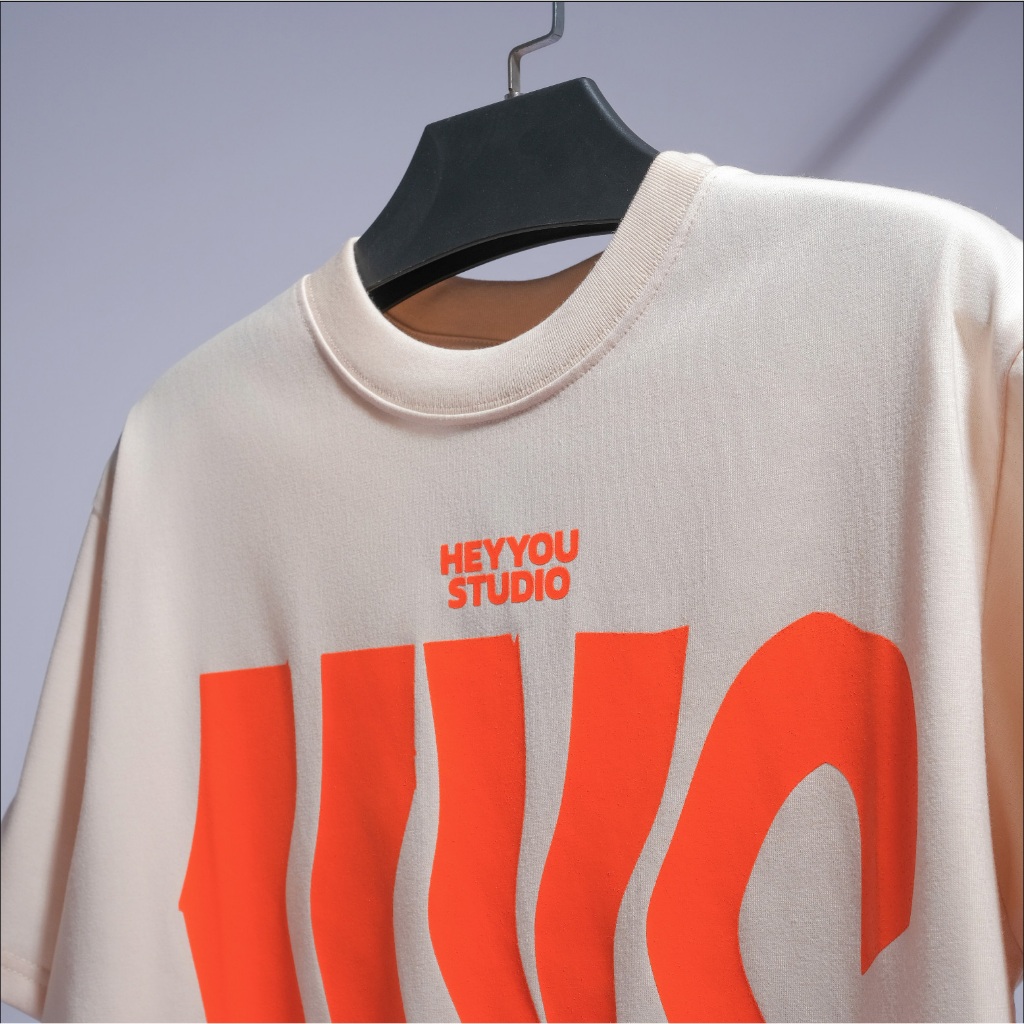 Áo thun HEYYOUSTU WAVE TYPO