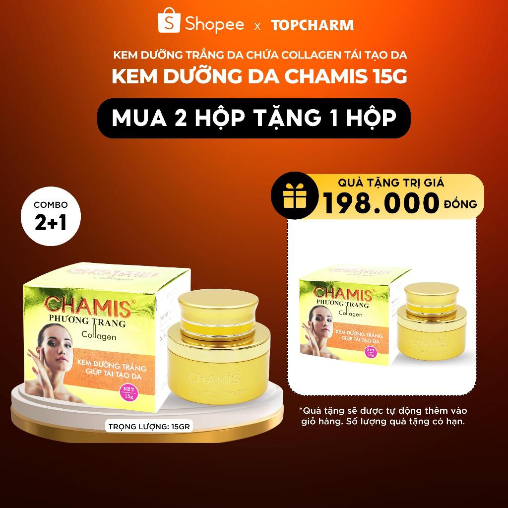 Kem dưỡng trắng da CHAMIS collagen - tái tạo da, chiết xuất tự nhiên, lành tính cho da - 15g
