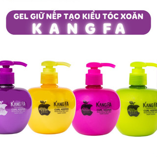 Gel giữ nếp tóc xoăn mềm Kang FA 260ml Gel táo tạo kiểu tóc uốn sóng xoăn mềm