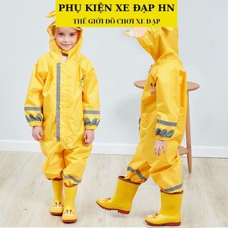 Bộ áo mưa trẻ em áo mưa hình thú cho bé từ 2-10 tuổi