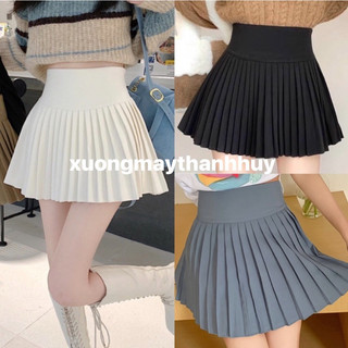 Chân váy xếp ly dáng ngắn, chân váy dập ly nhỏ cạp cao, chân váy tennis hàn quốc-3029