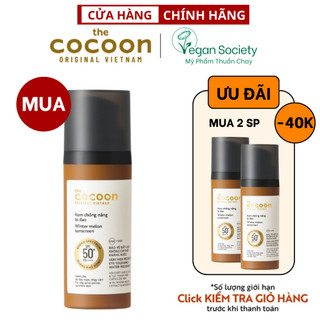Kem chống nắng bí đao quang phổ rộng, bảo vệ rất cao SPF 50 +, PA ++++ Cocoon 50ml