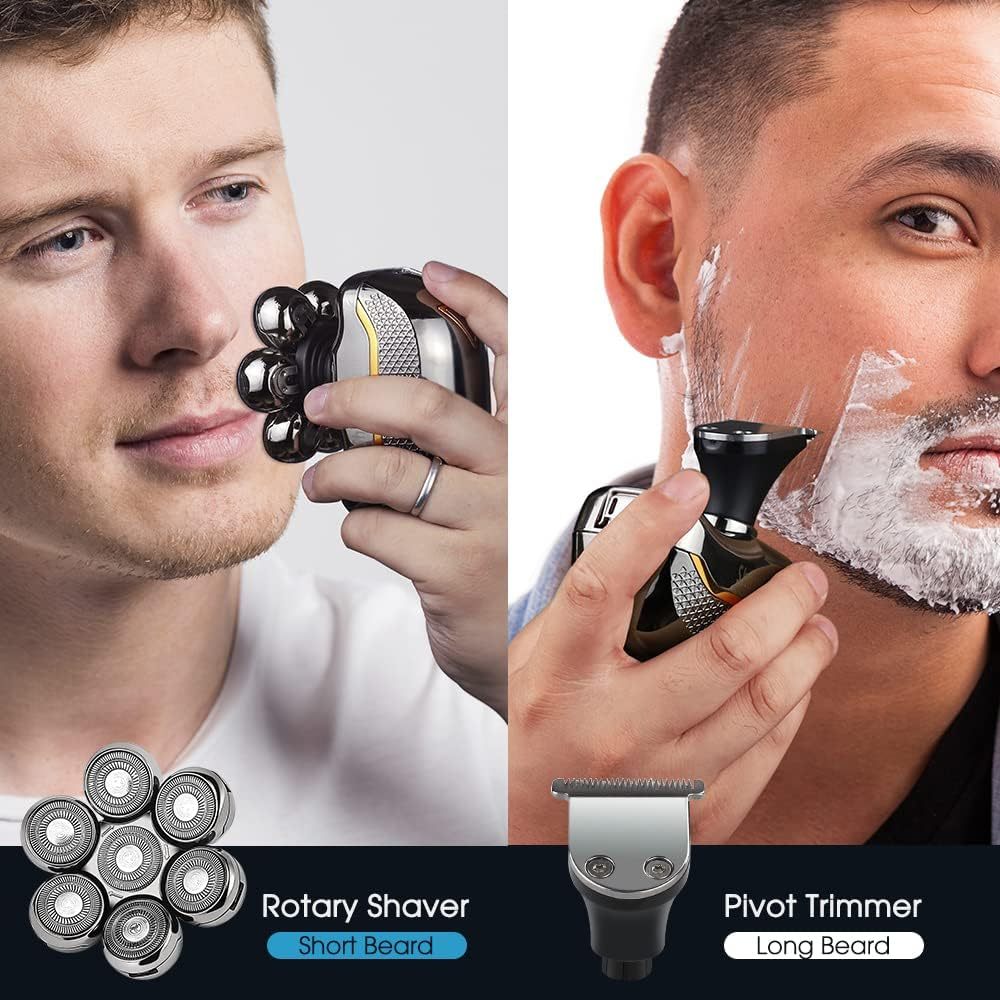 Máy Cạo Râu, Đầu Trọc, Hói Men's Shaver RQ 7900, Cắt Tóc,  Đa Năng, 7D, Cạo Khô & Ướt