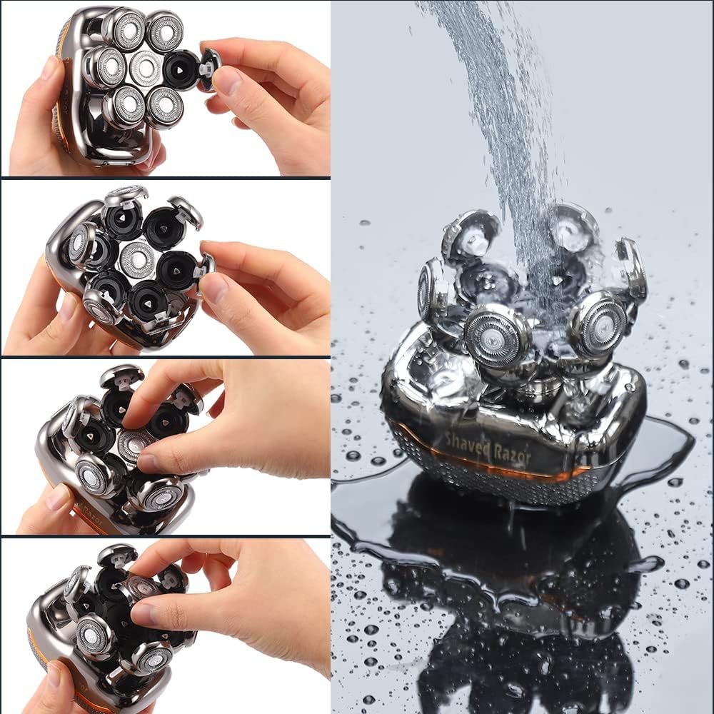 Máy Cạo Râu, Đầu Trọc, Hói Men's Shaver RQ 7900, Cắt Tóc,  Đa Năng, 7D, Cạo Khô & Ướt