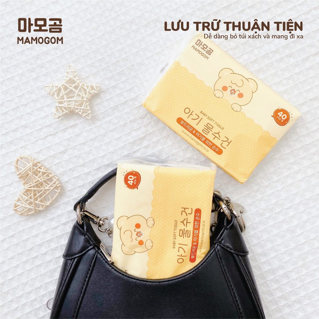 Giấy Khô Đa Năng Mamogom Cho Bé Gói 40 Tờ - Umee Babycare