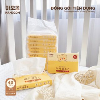 Combo 10 Gói Giấy Khô Đa Năng Mamogom Cho Bé (Gói 40 Tờ) - Umee Babycare