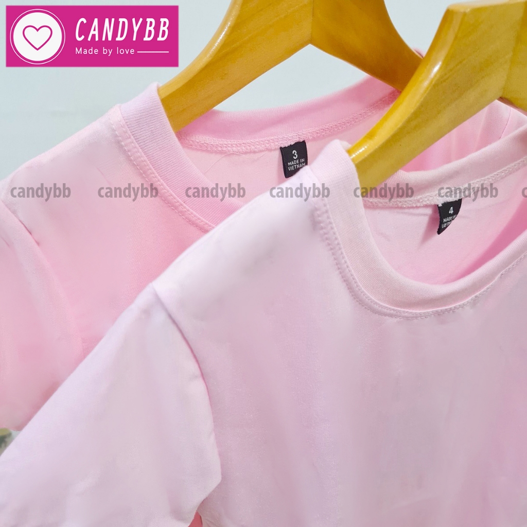 Áo thun trơn nhiều màu từ 10-77kg, áo phông cộc tay cổ tròn basic thun mềm mịn, thoải mái