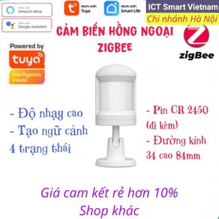 Cảm biến chuyển động Tuya Zigbee siêu nhạy, giá siêu rẻ