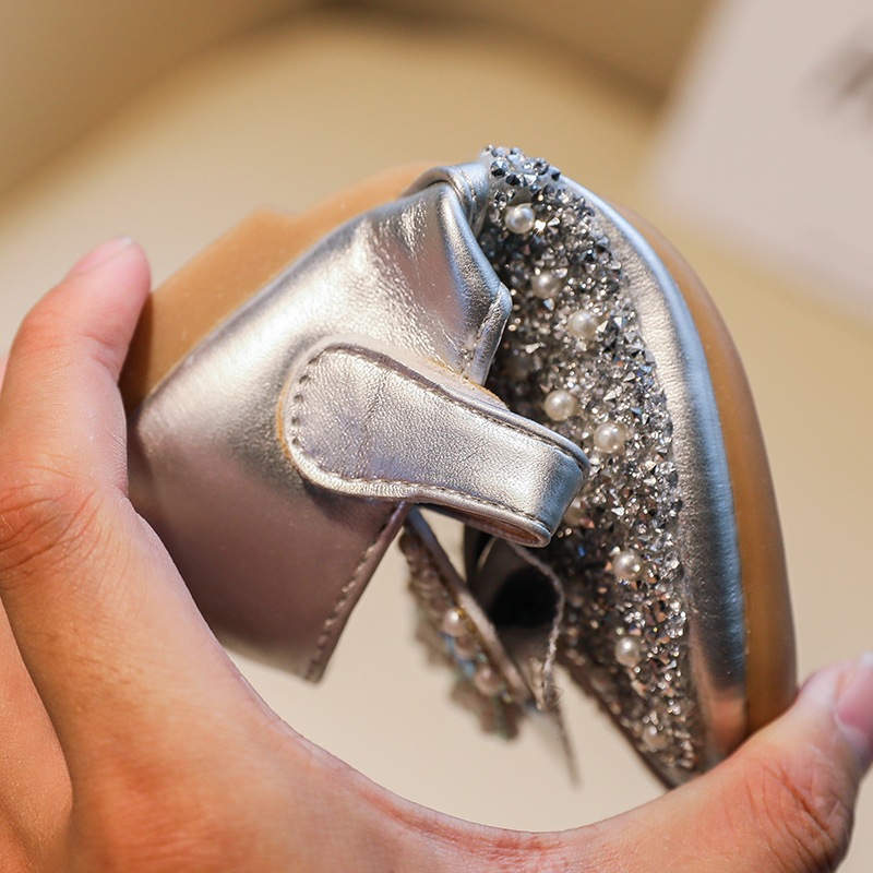 Giày Búp Bê Bé Gái - Giày Búp Bê Cánh Tiên Đính Đá Chắc Chắn Chất Liệu Da PU 2 Lớp Cao Cấp