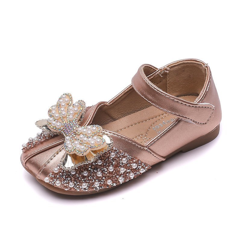 Giày Búp Bê Bé Gái - Giày Búp Bê Cánh Tiên Đính Đá Chắc Chắn Chất Liệu Da PU 2 Lớp Cao Cấp