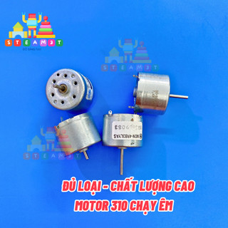 Motor mini 310 3v - 9v chạy êm dòng điện nhỏ 10mA tốc độ 3500 - 7000 - 10500 RPM thích hợp làm quạt mini - LK0076