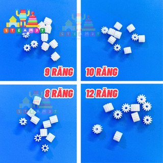 10 bánh răng nhựa mini trục 2mm 8 9 10 11 12 13 14 răng