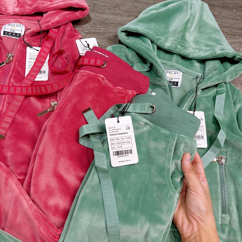 Bộ nhung dày Melon - HÀNG SALE KHÔNG ĐỔI TRẢ