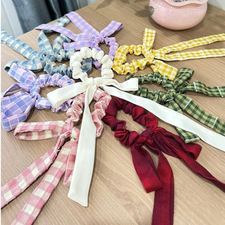 Dây cột tóc vải handmade dây nơ xinh xắn nhiều màu / cột tóc thắt nơ tiểu thư dễ thương