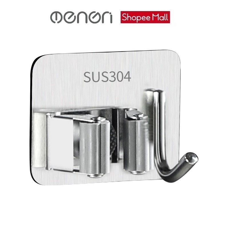 Móc Treo Cây Lau Nhà INOX 304 Dán Tường Gạch Men- OENON