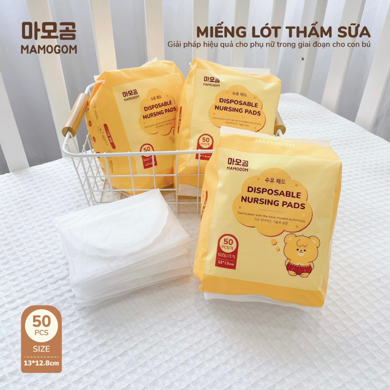 Miếng Lót Thấm Sữa Mamogom( Bịch 50 miếng)