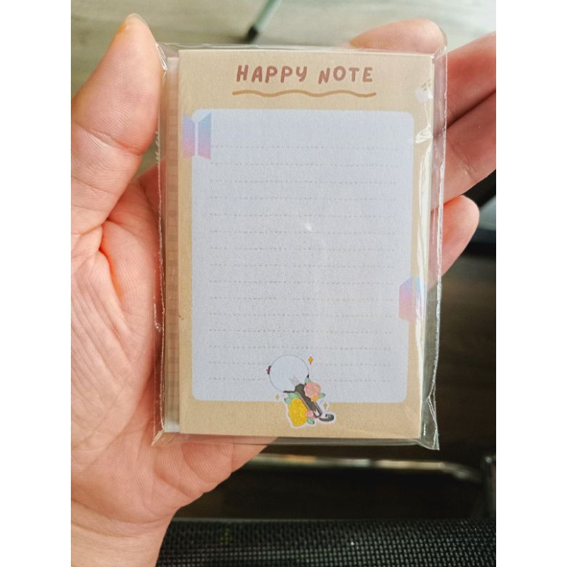 Tập note BT21, BTS Số lượng 30, 50 tờ, kích thước 5.7 x 8.5 cm.