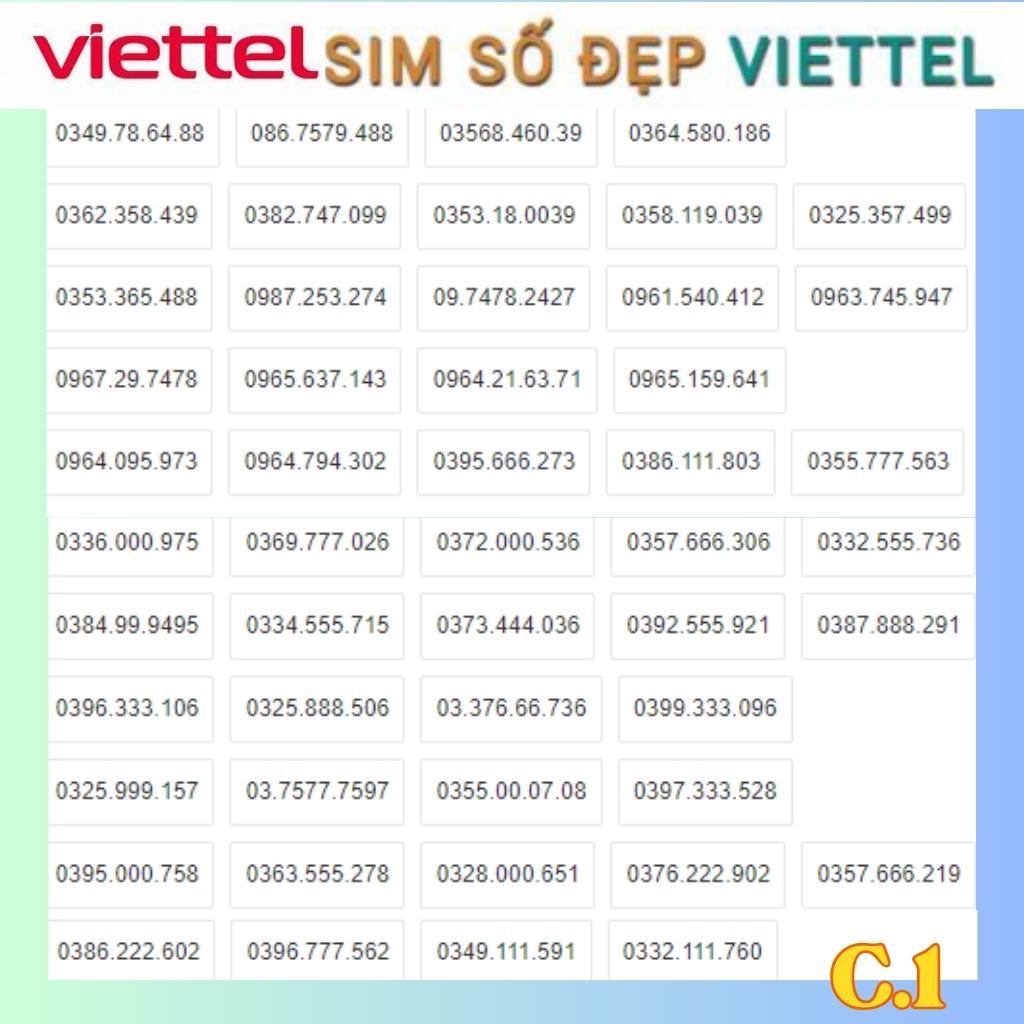 Sim Viettel Đẹp, Đầu Số 0333,0339,0379,0388,Đuôi 39,339,66,68,86,799,99 Sim Mới 100% đăng ký Chính Chủ.