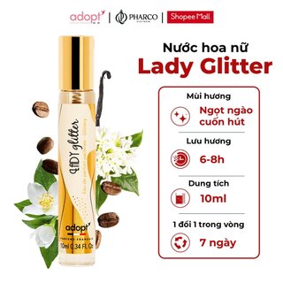 Nước hoa nữ ADOPT' Lady Glitter EDP 10ml chính hãng Pháp thơm lâu ngọt ngào sang trọng
