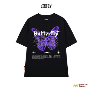 Áo thun unisex oversize local brand 100% cotton - MÃ BUTTERFLY S14 CIRCUS
