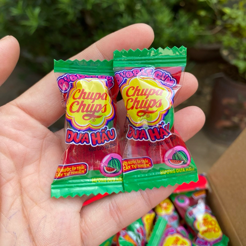 Nửa hộp 37 Viên Kẹo Cao Su thổi Chuppachup hương dưa hấu