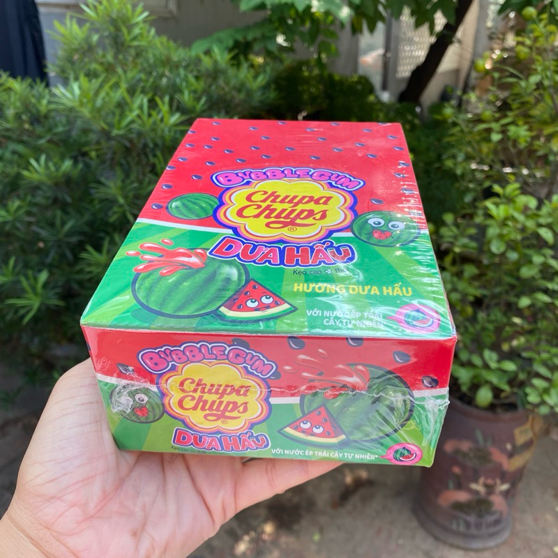 Nửa hộp 37 Viên Kẹo Cao Su thổi Chuppachup hương dưa hấu