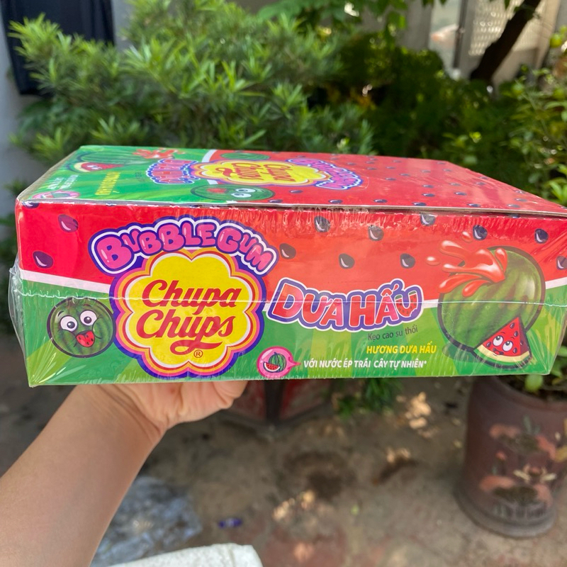 Nửa hộp 37 Viên Kẹo Cao Su thổi Chuppachup hương dưa hấu
