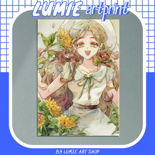 Artprint tranh minh họa màu nước kích thước a5