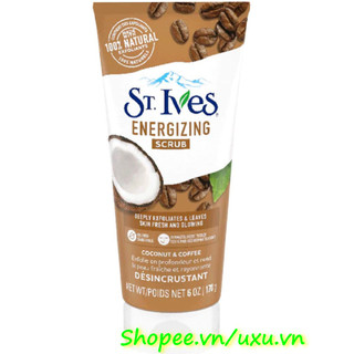 Sữa Rửa Mặt Nữ 170G St.Ives Tẩy Tế Bào Chết Hương Dừa, Cafe Energizing, Với uxu.vn Tất Cả Là Chính Hãng.