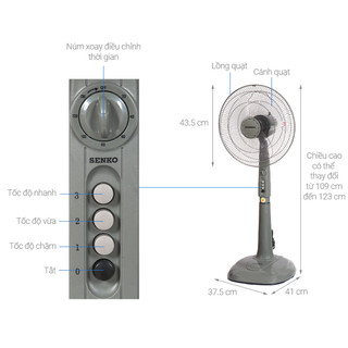 Quạt đứng có hẹn giờ dh1600