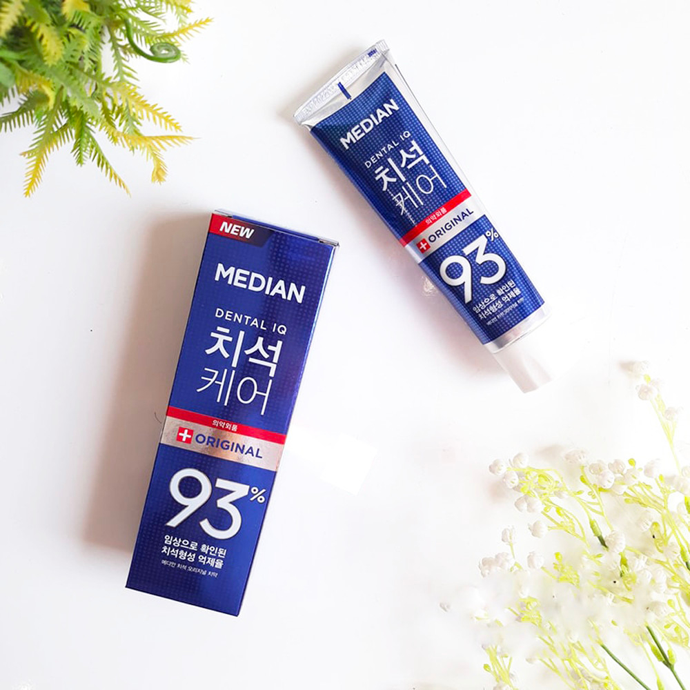 Kem Đánh Răng MEDIAN DENTAL IQ 93% Hàn Quốc 120g Trắng Răng Sáng Bóng